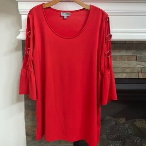 Women’s Red Blouse Top size 1X